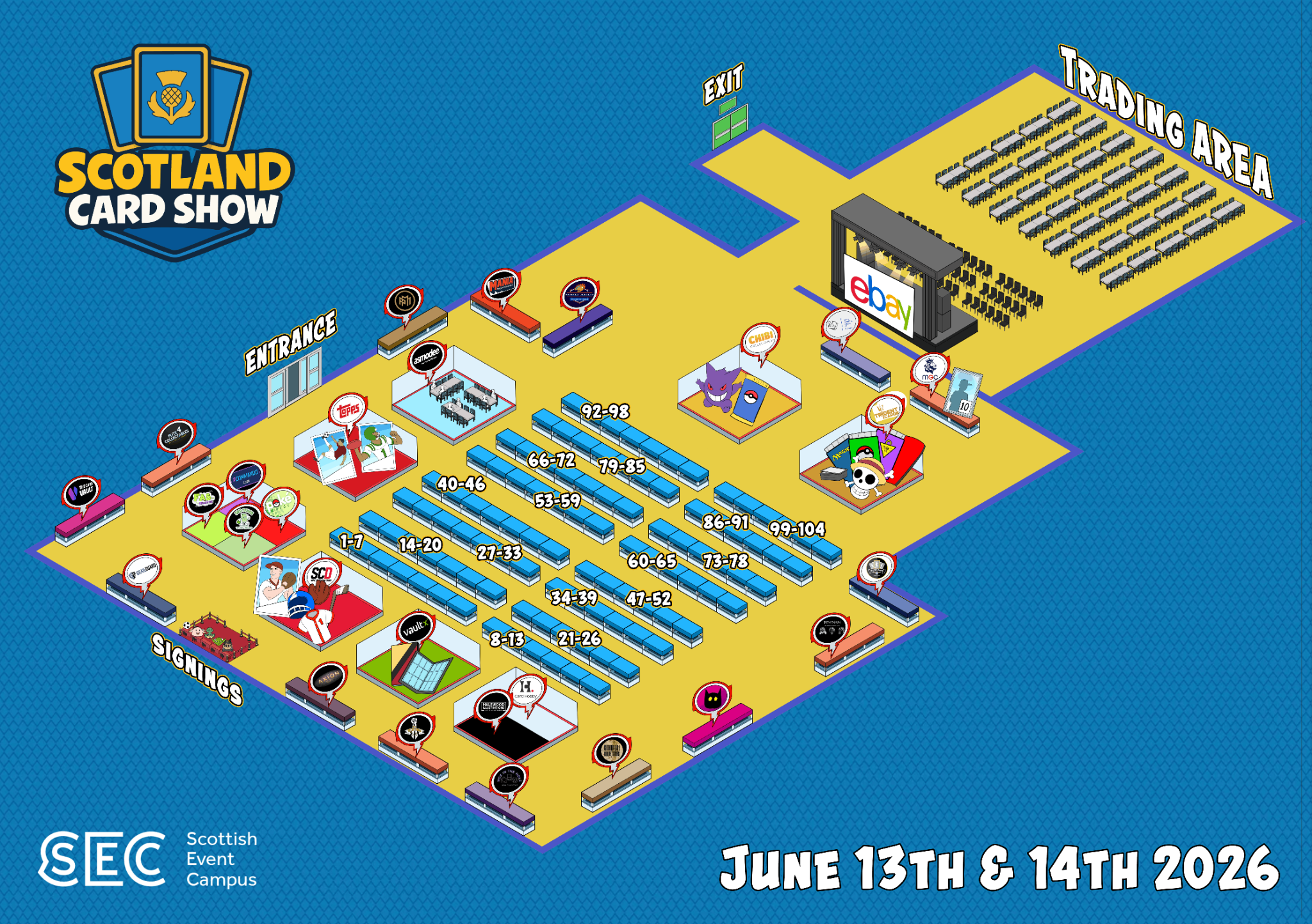 The Scotland Card Show Facebook ad: The #1 Trading Card Convention