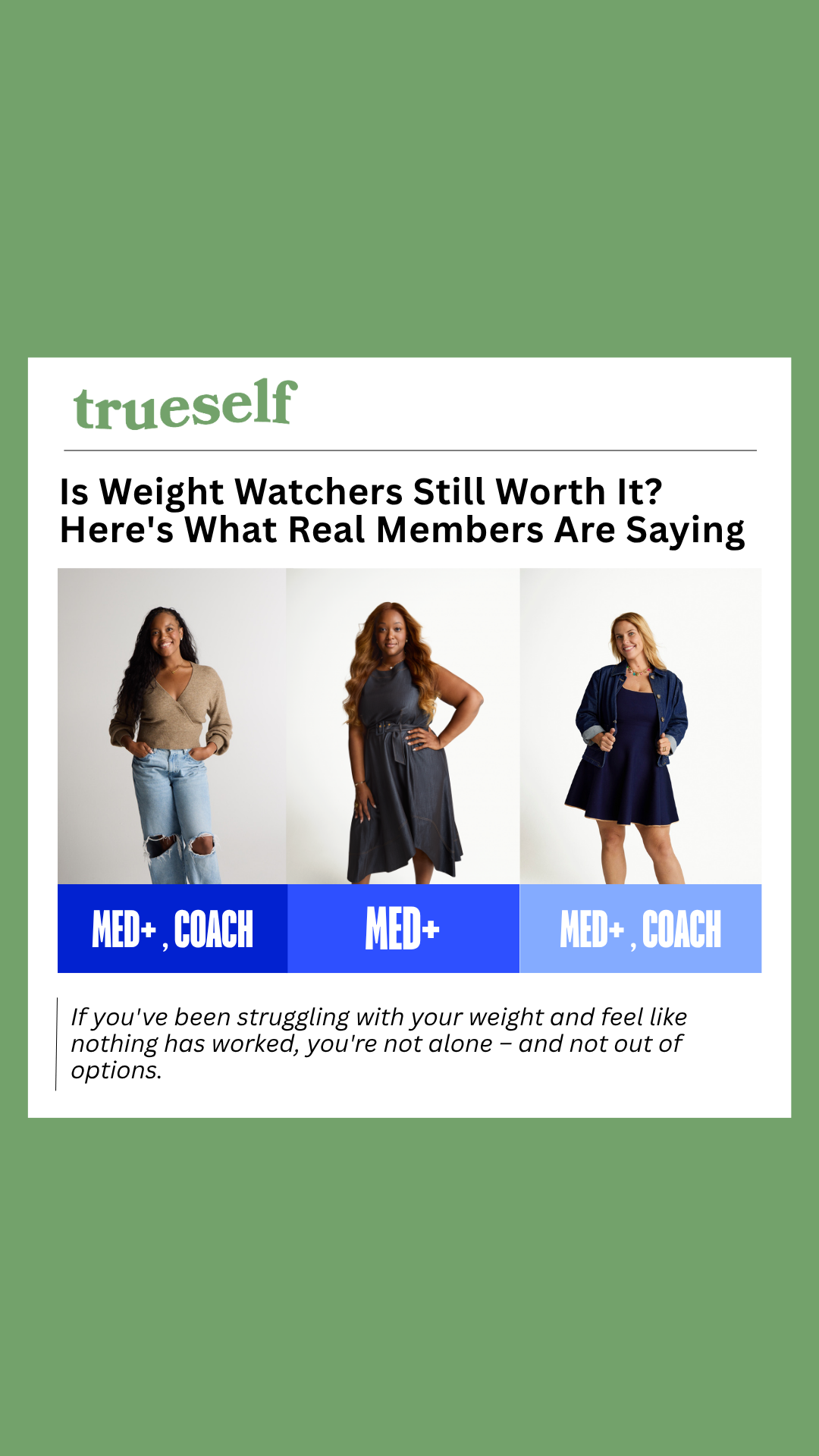 trueself Facebook ad
