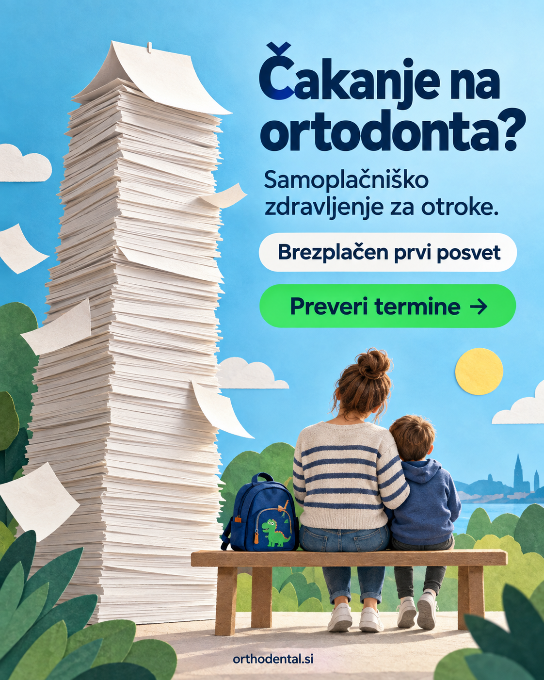OrthoDental Facebook ad: Je že čas za otrokov aparat?
