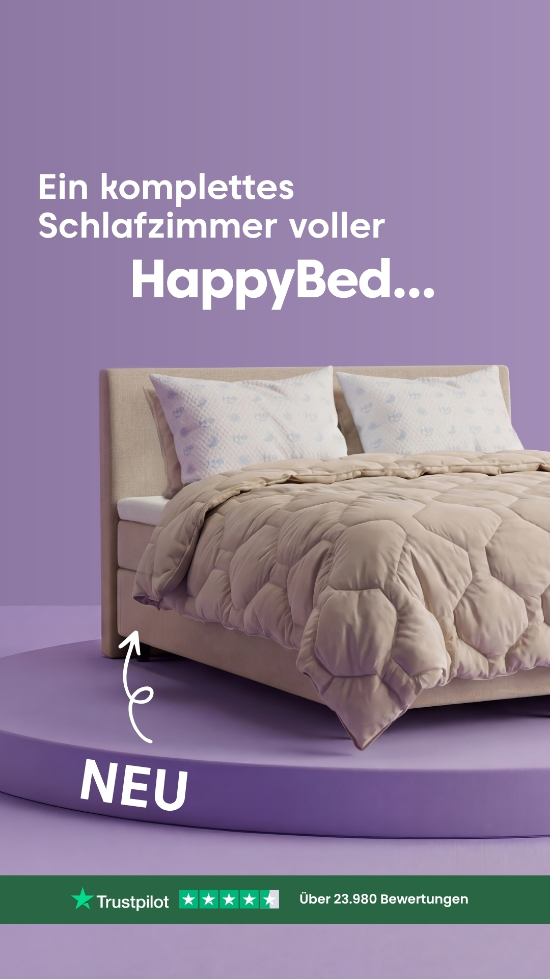 Thehappybed.de Facebook ad