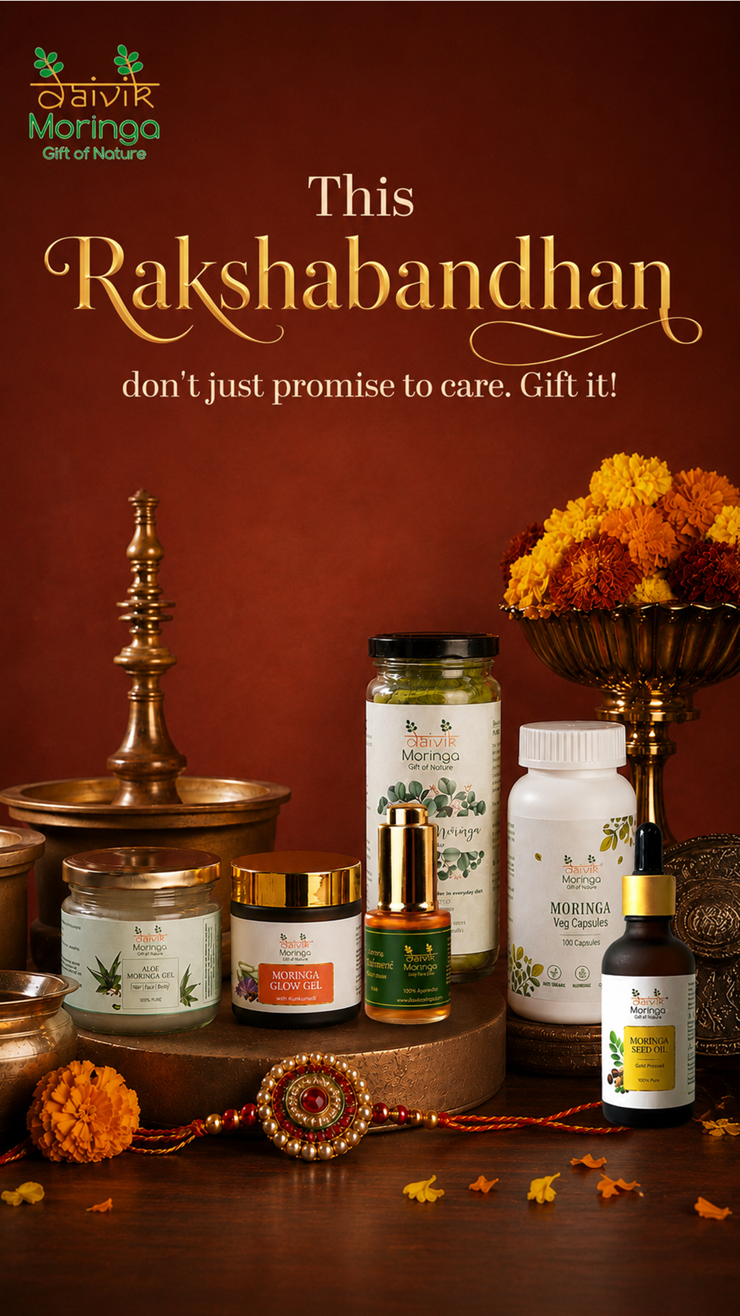 Daivik Moringa Facebook ad from Aug 6, 2026
