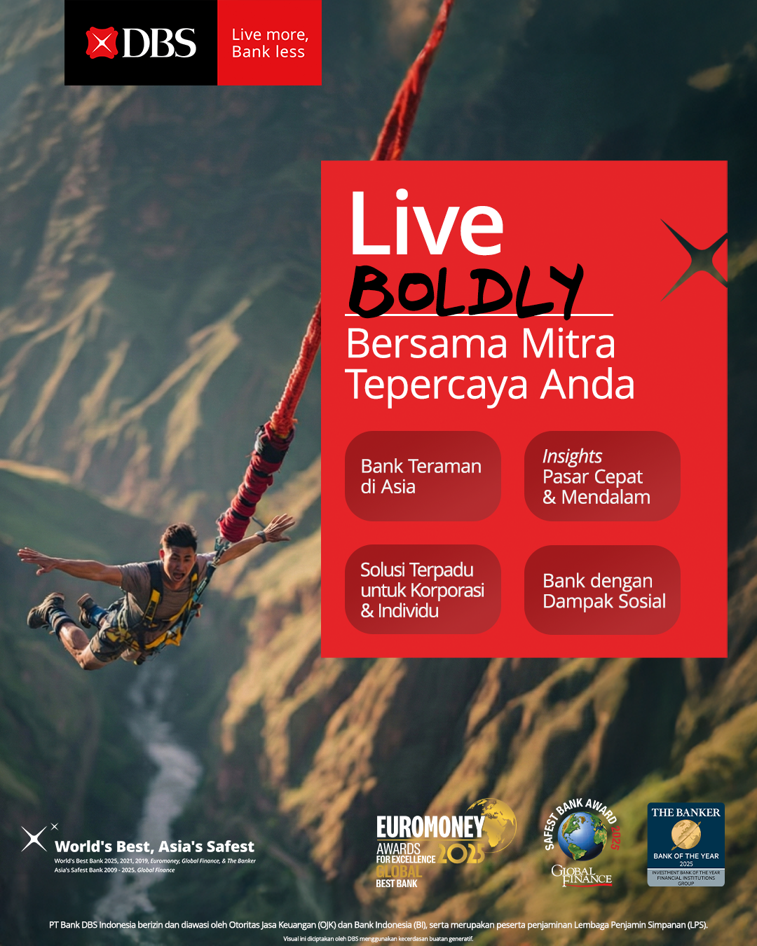 DBS Facebook ad: Bank DBS hadir sebagai mitra tepercaya untuk pertumbuhan…