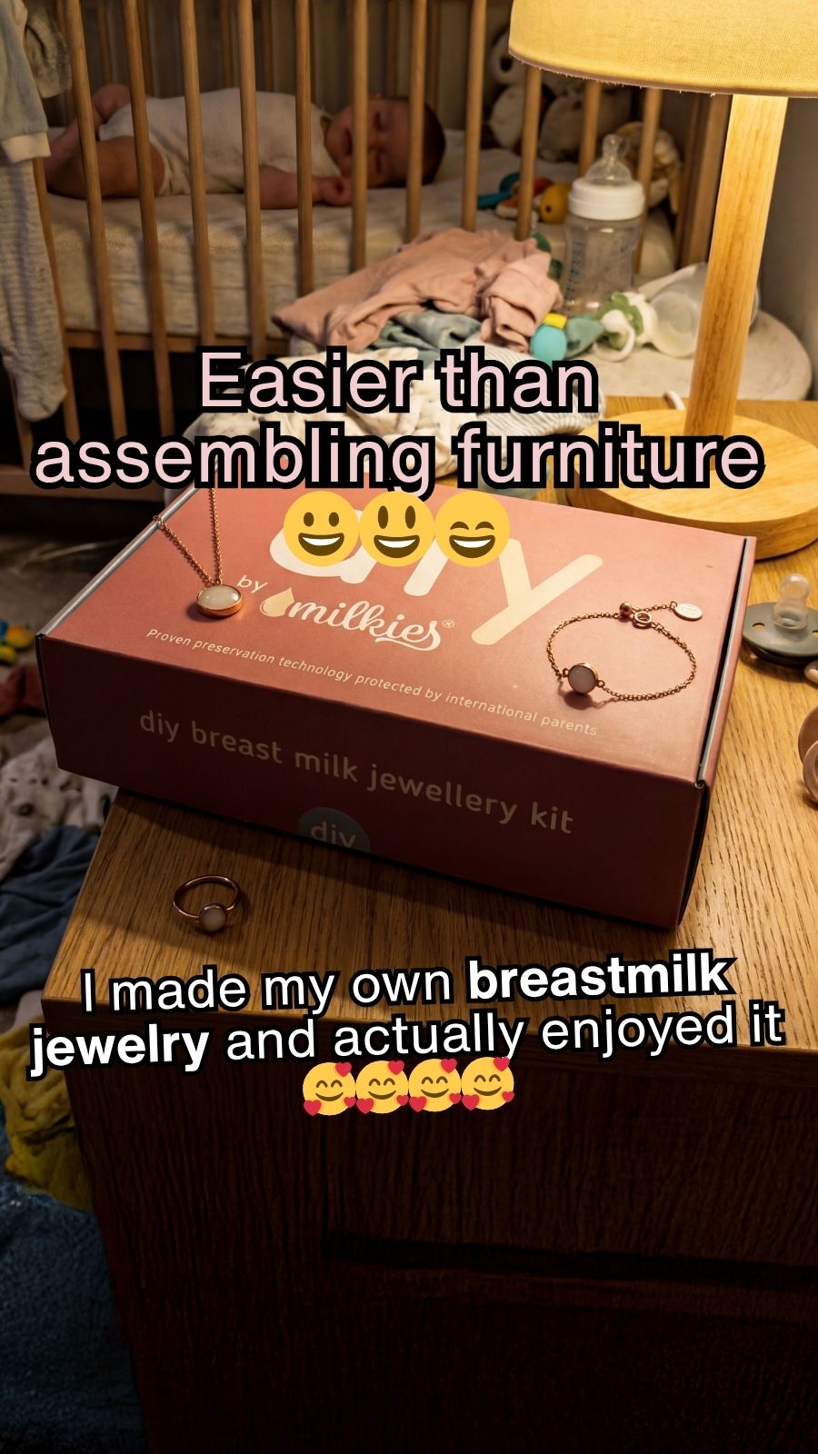 DIY by Milkies Breast Milk Jewellery Kit Facebook ad