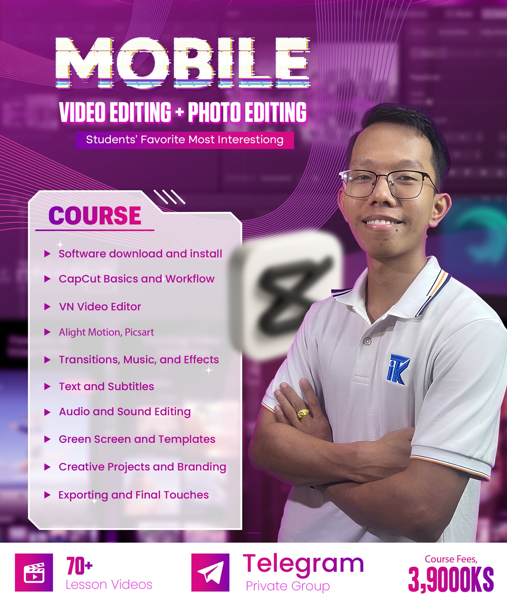 ITK Online Class Facebook ad: Zoom Class တွေတက်ဖို့ မအားသူတွေအတွက် အခုခေတ်မှာ…