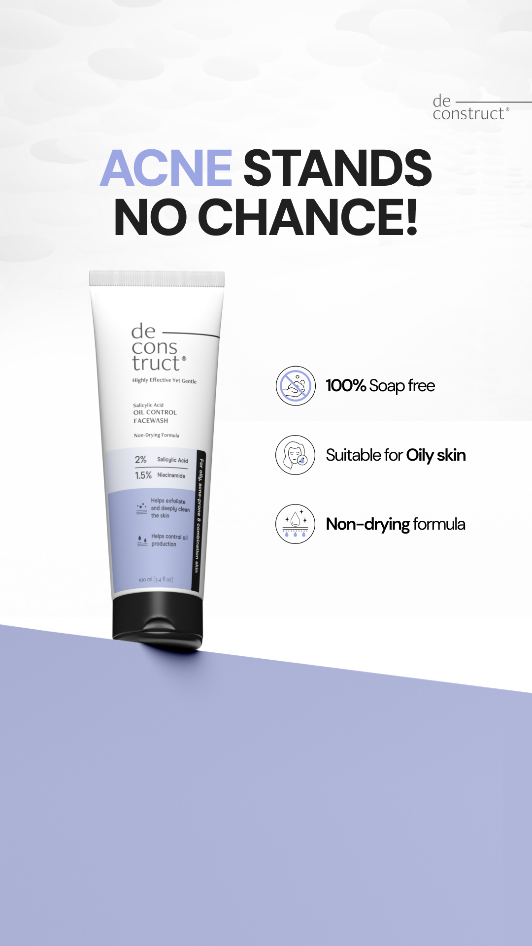 Deconstruct Skincare Facebook ad