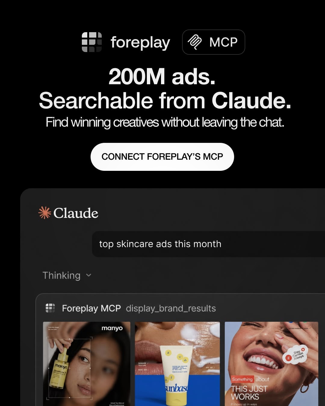 foreplay.co Facebook ad: Make ads that actually convert