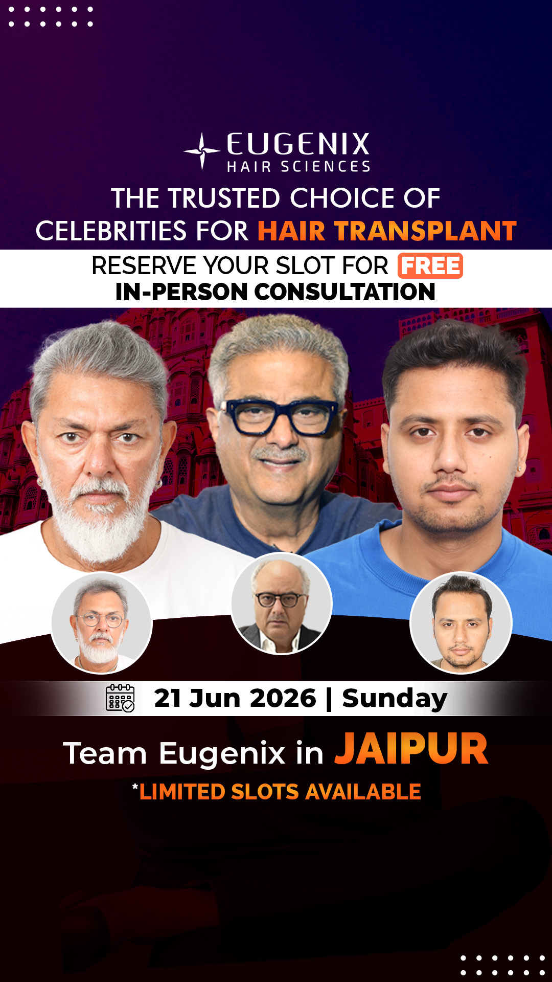 Eugenix Hair Sciences Facebook ad