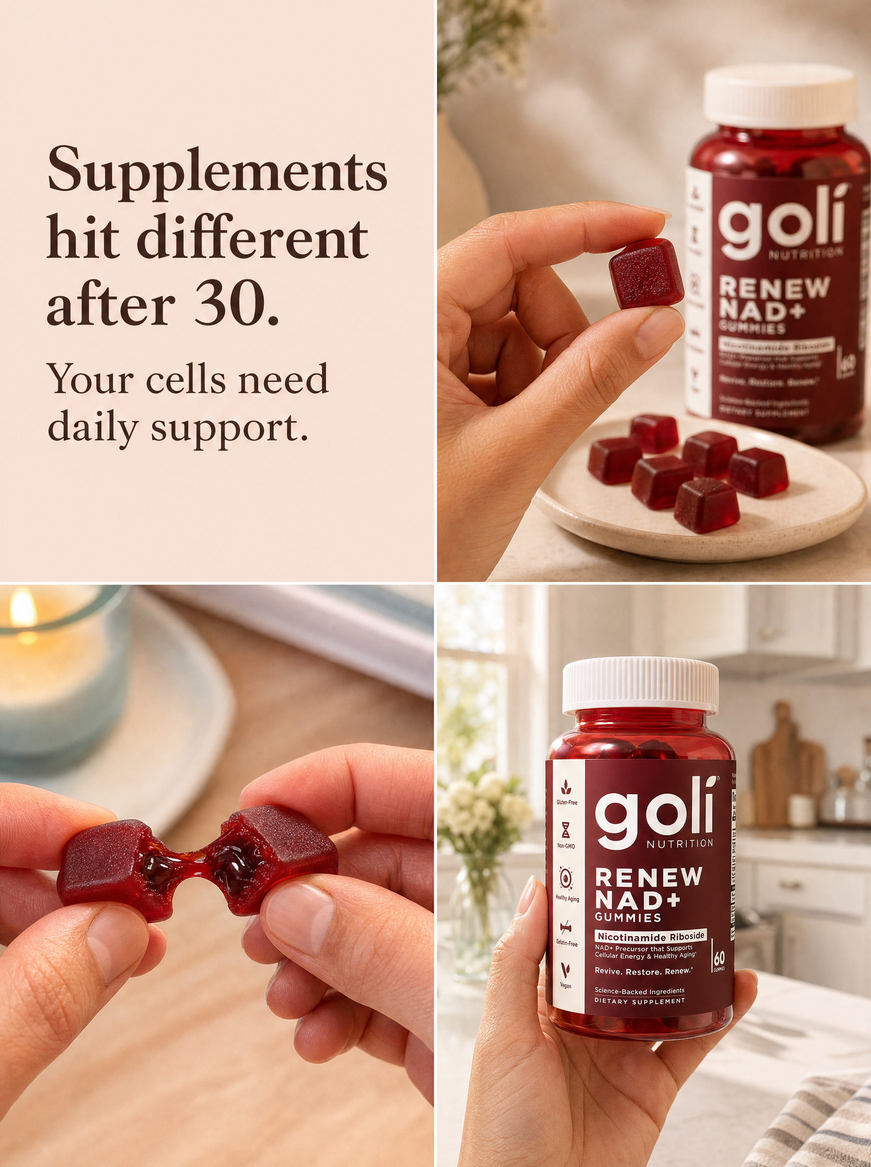 Goli Facebook ad: The NAD+ Gummy You Will Still Be Taking In October