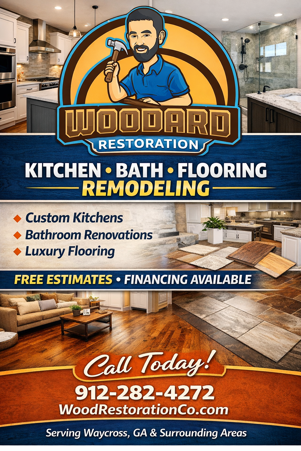 Woodard Restoration Facebook ad: Home Remodeling Services