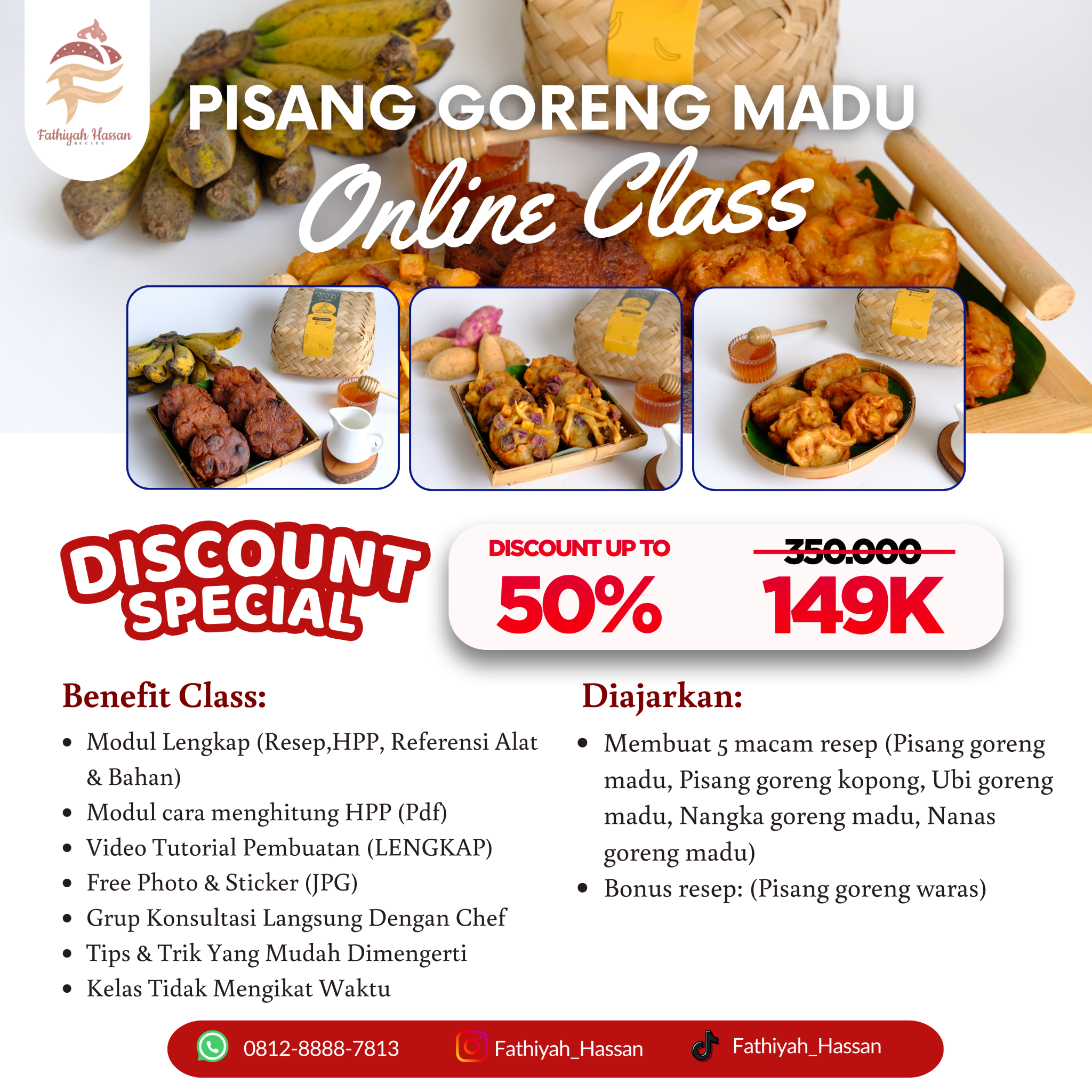 Fathiyah Hassan Facebook ad: Rahasia Pisang Goreng Madu Laris!