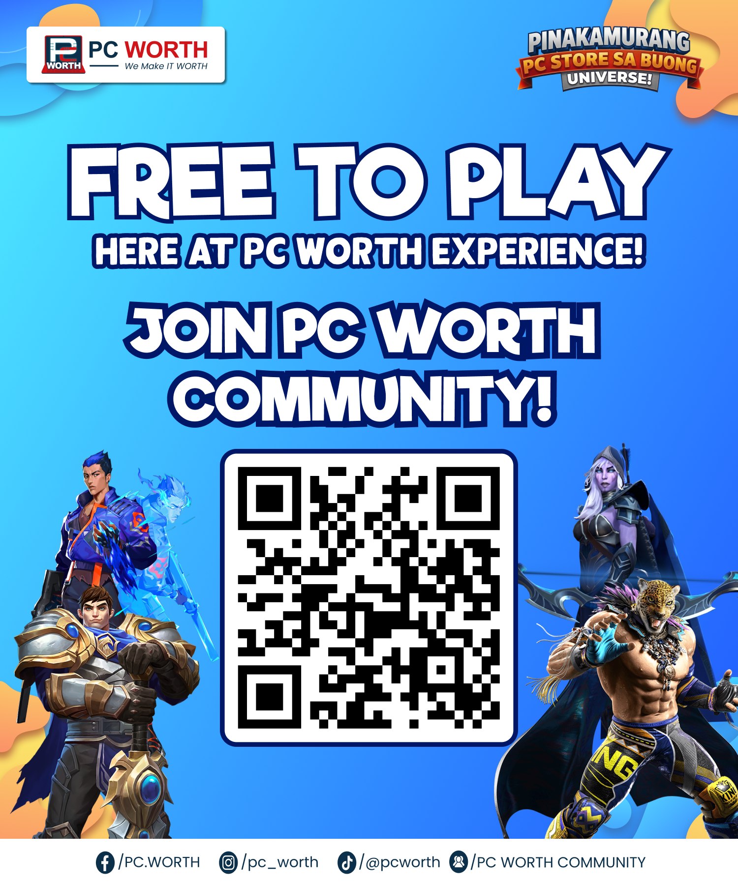 PC WORTH Facebook ad