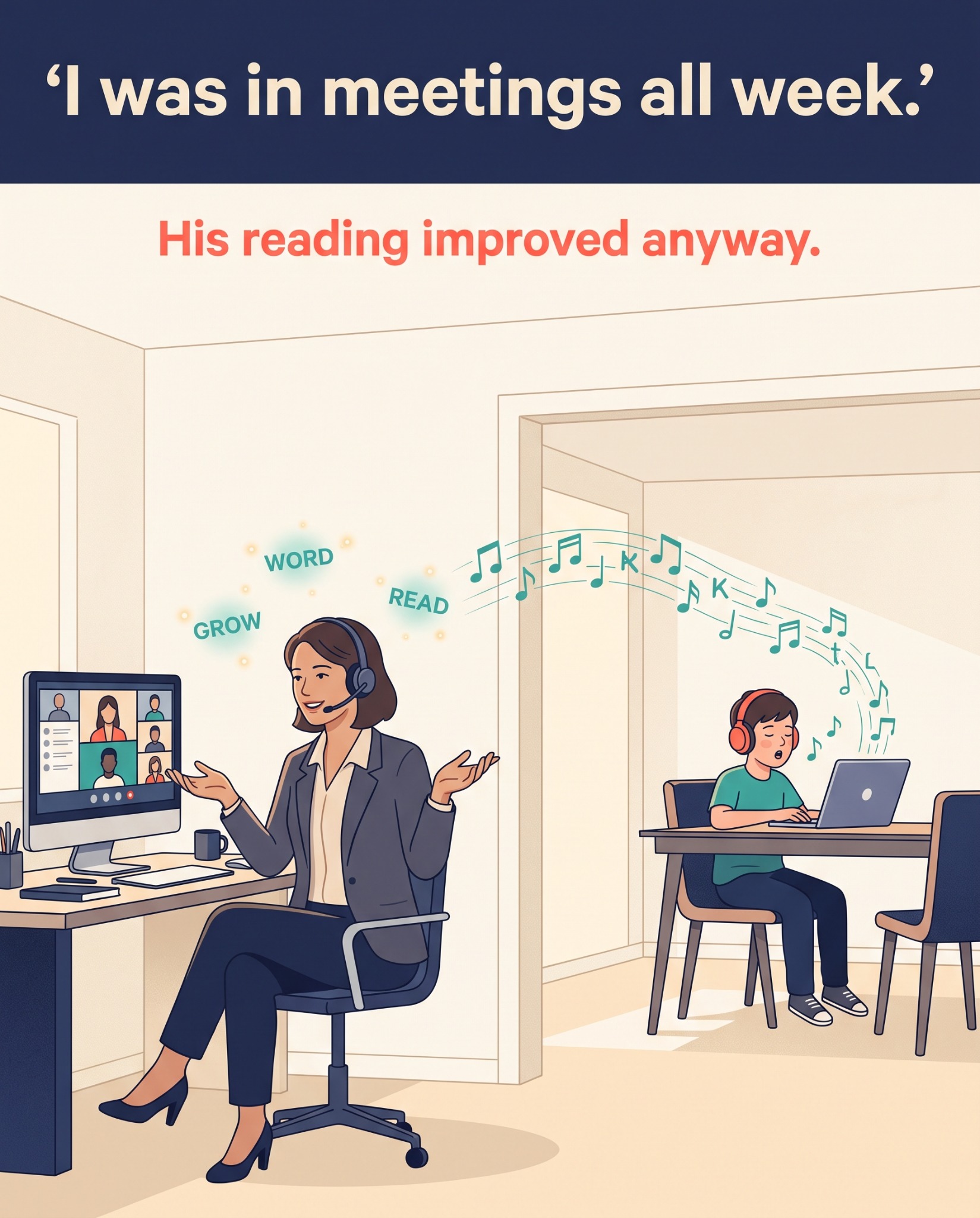 TUNE Into Reading Facebook ad: The Reading Lesson Kids Think Is a Game