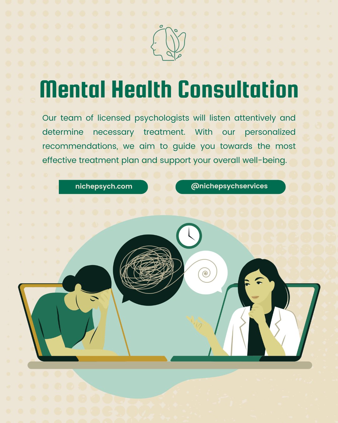 Niche Psychological Services Facebook ad