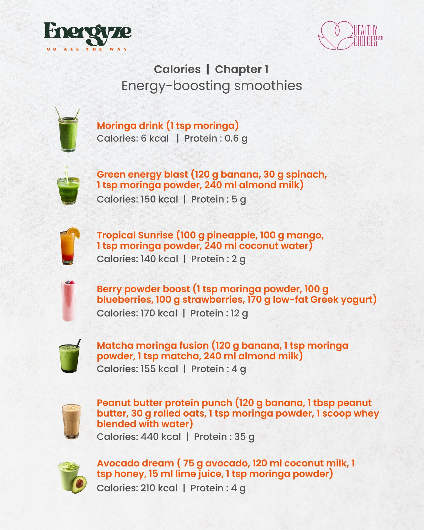 Get Energyze Facebook ad: Who said healthy has to be boring?