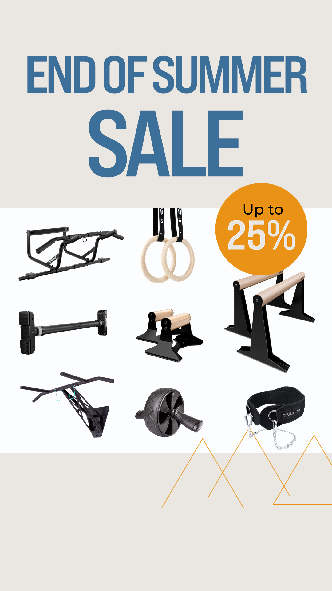 Pullup & Dip Facebook ad: Save 15% on everything: 10 Years of Pullup & Dip