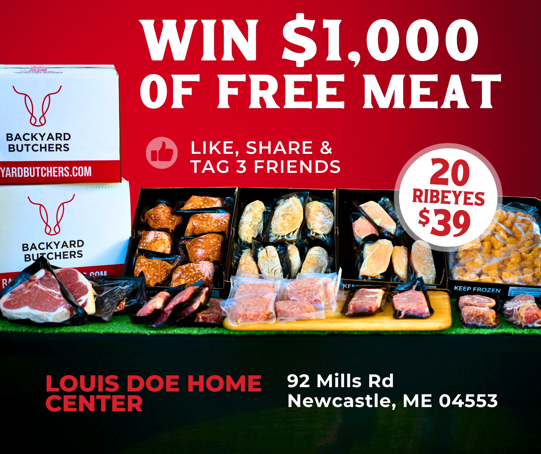 Backyard Butchers Facebook ad