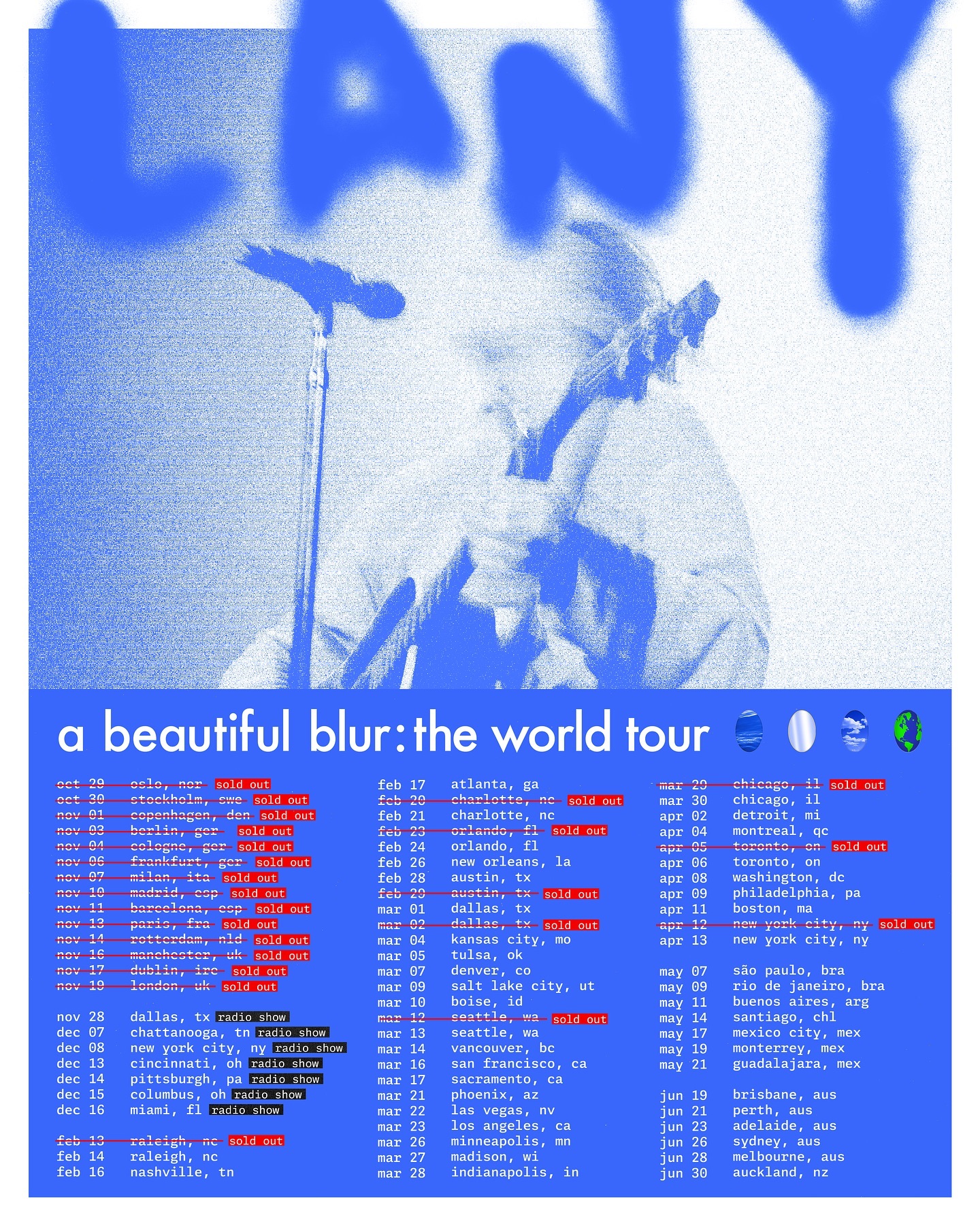 LANY Facebook ad: ALL TIX ON SALE AT THISISLANY.COM/TOUR