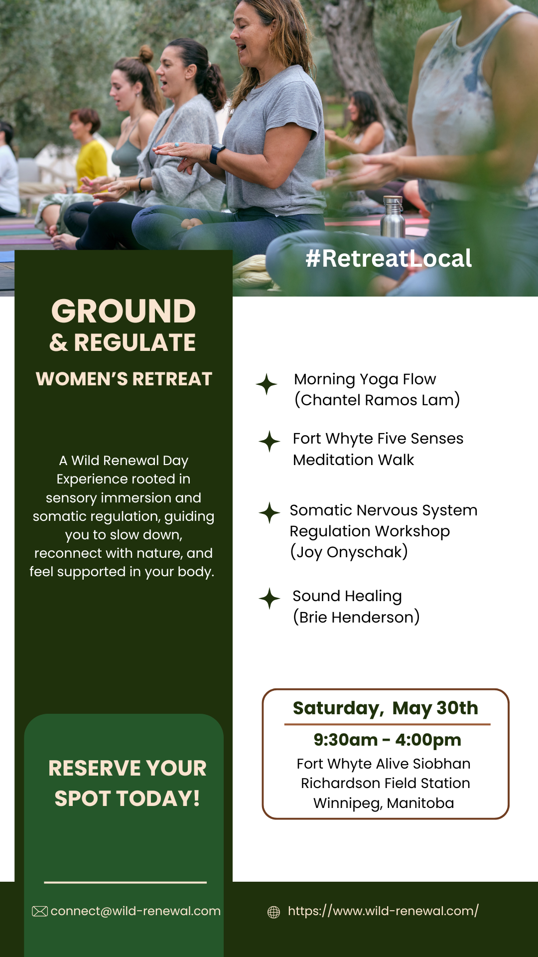Wild Renewal Retreats for Women Facebook ad