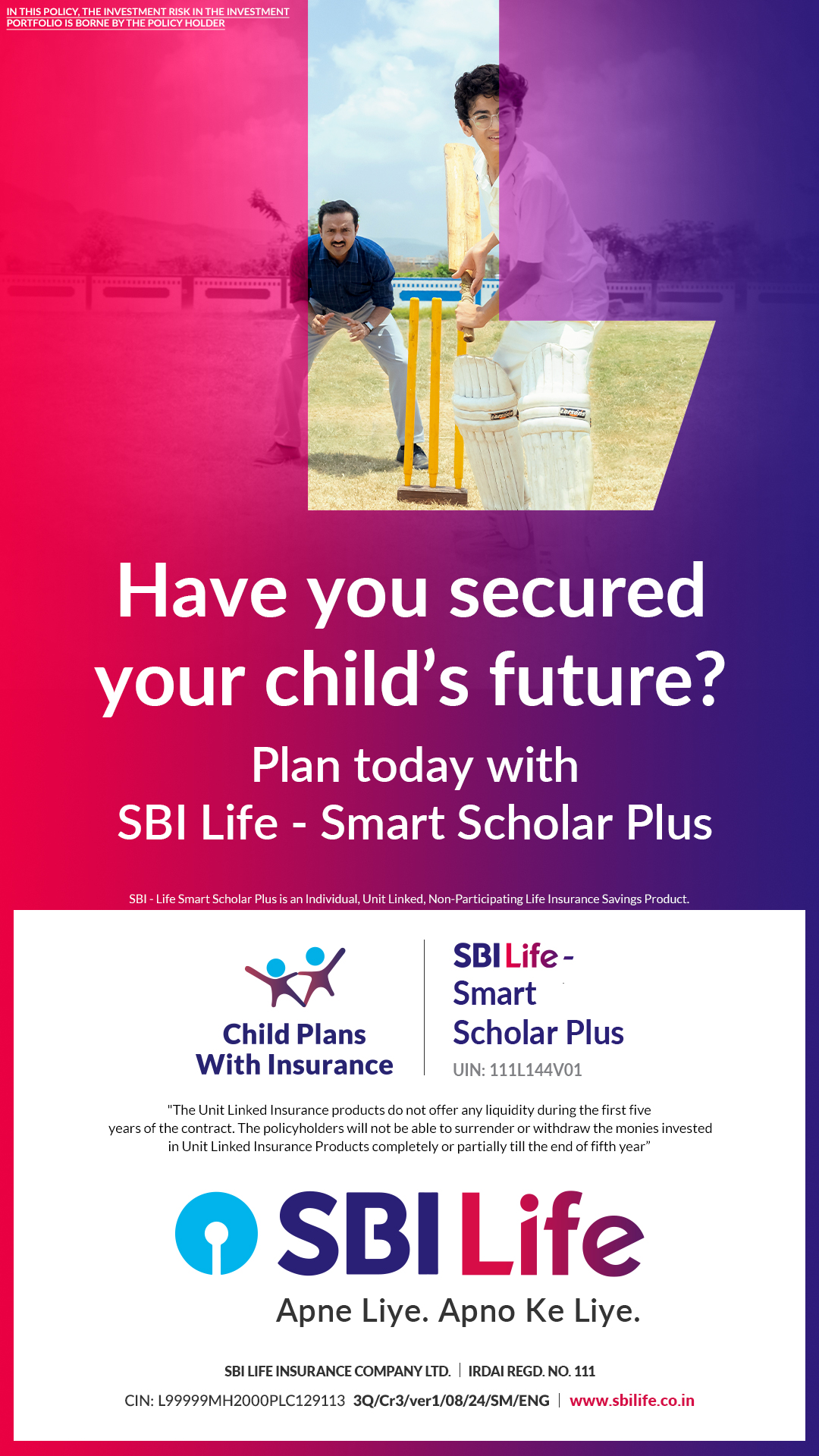 SBI Life Insurance Facebook ad