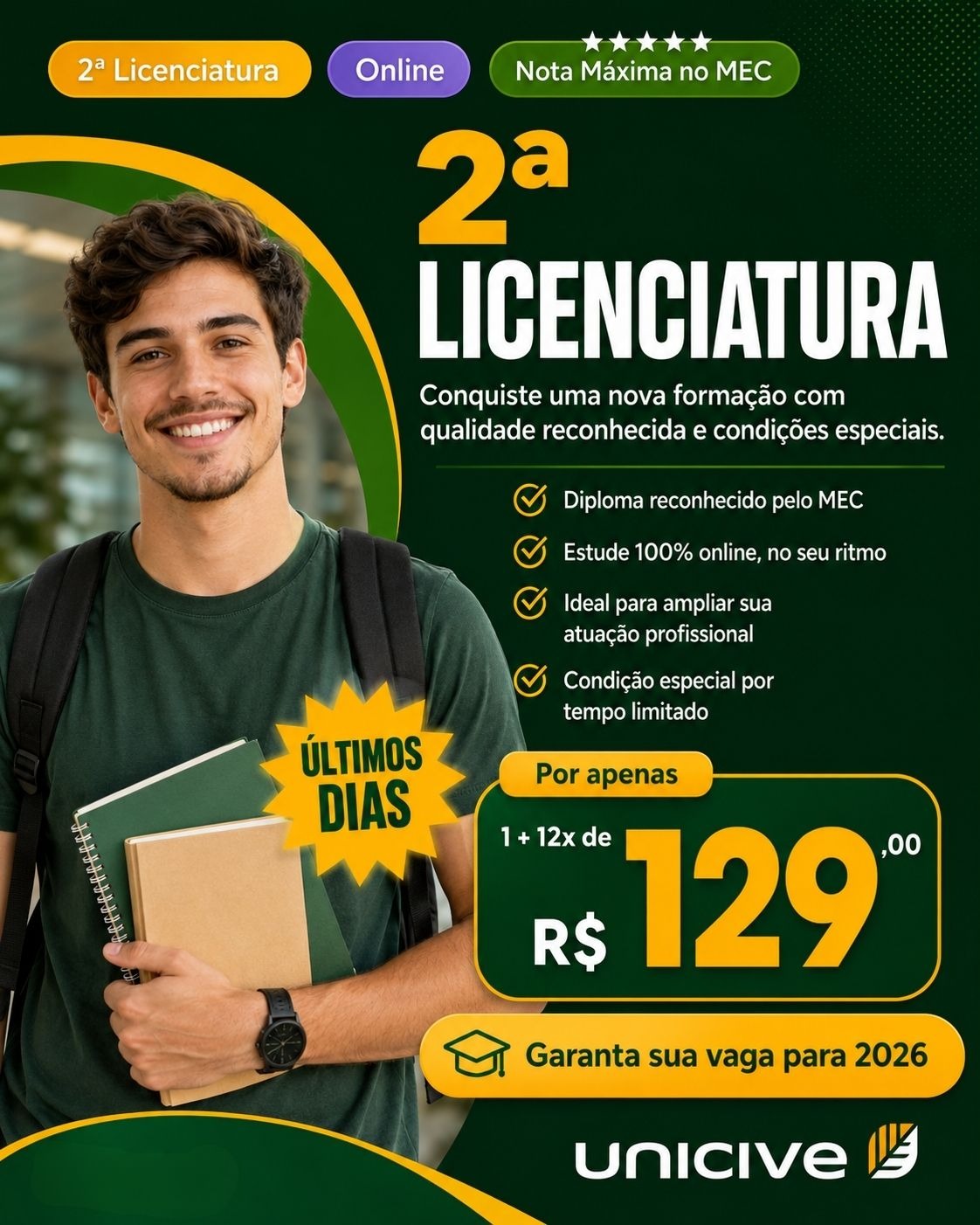 Unicive J7 Facebook ad: Converse conosco
