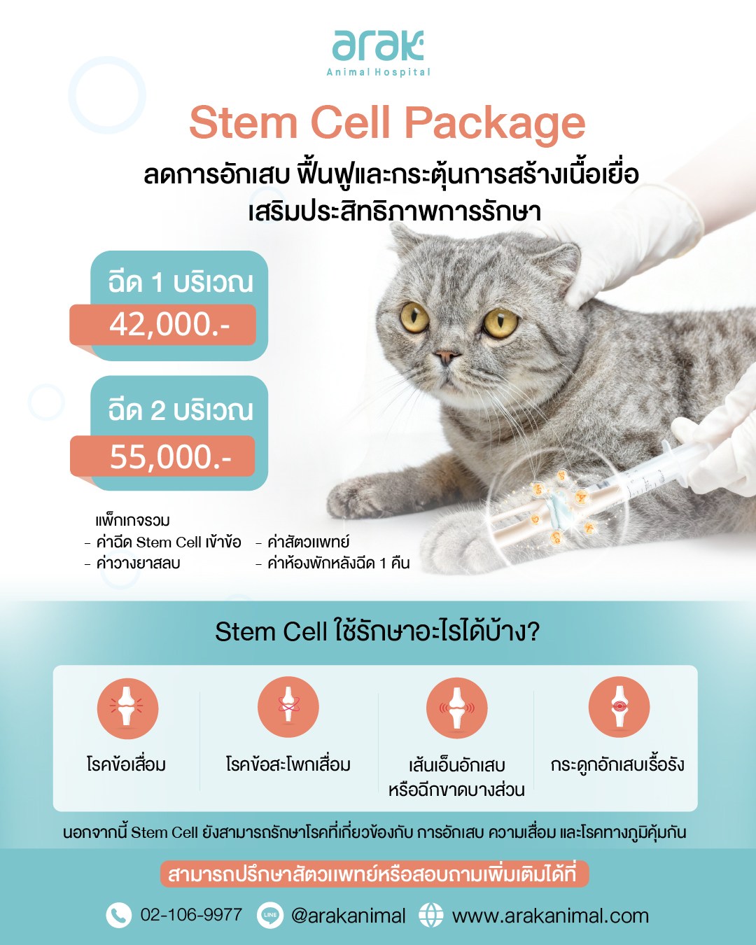 Arak Animal Hospital โรงพยาบาลสัตว์อารักษ์ Facebook ad