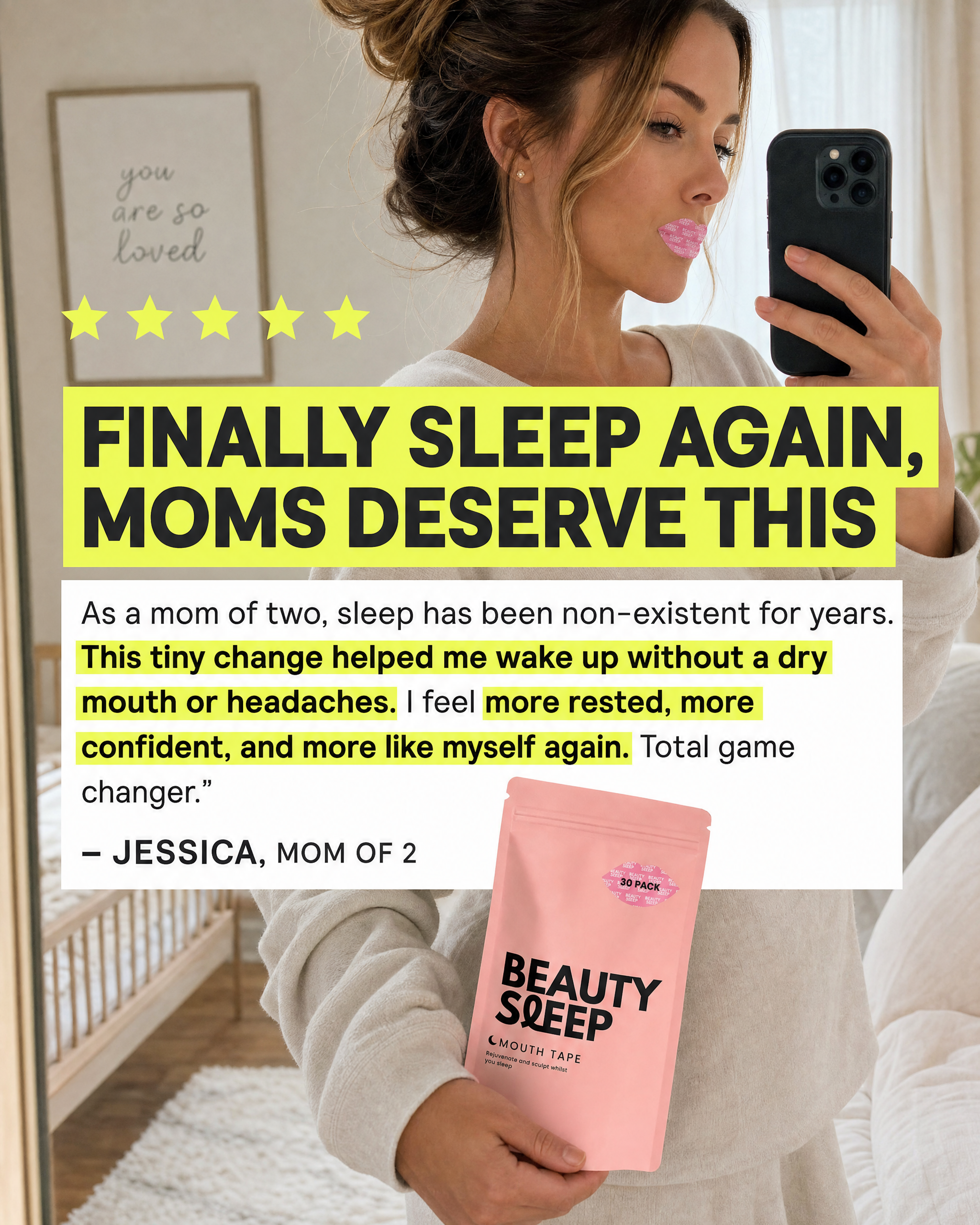 Beauty Sleep Facebook ad