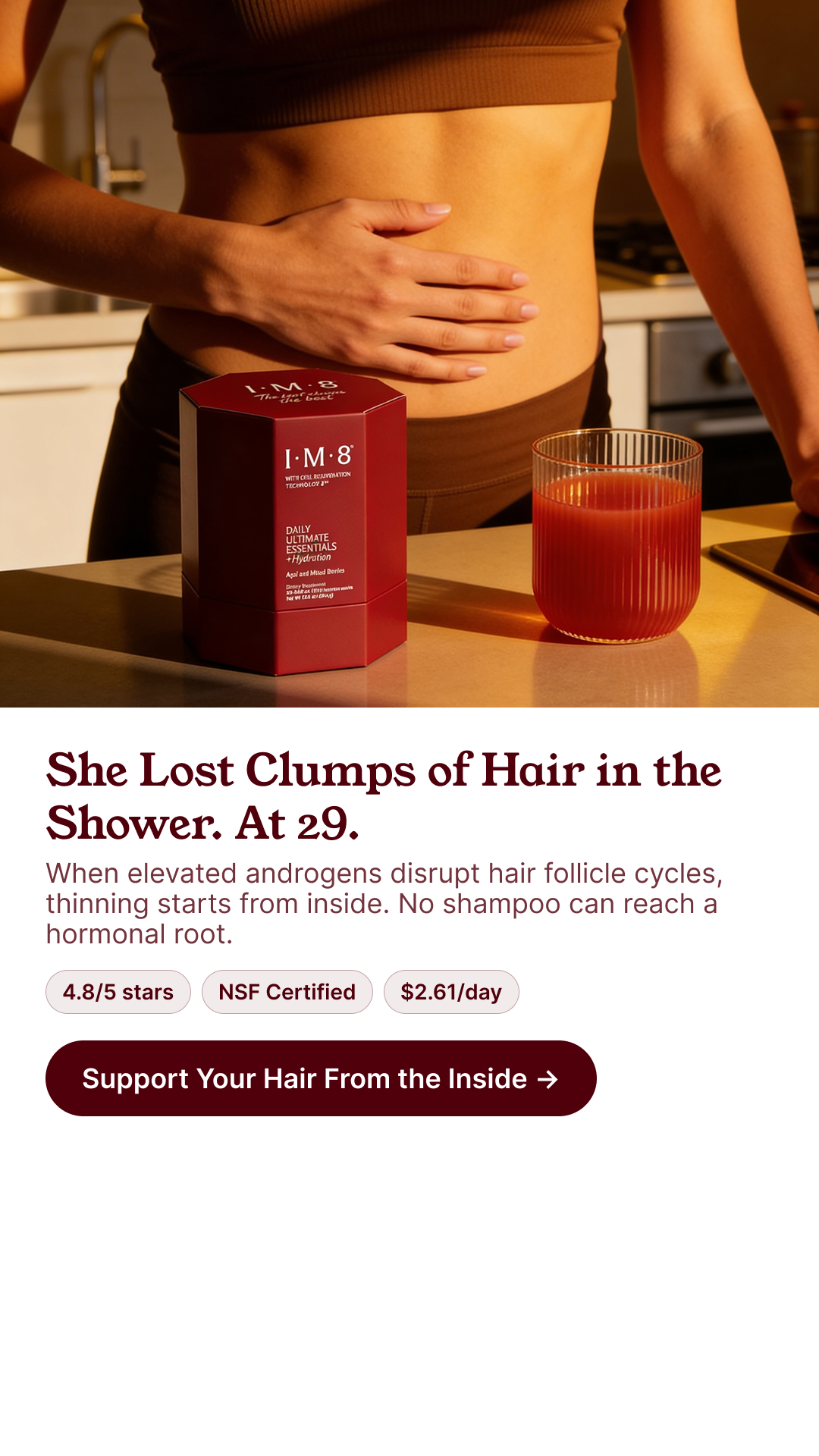 IM8 Health Facebook ad