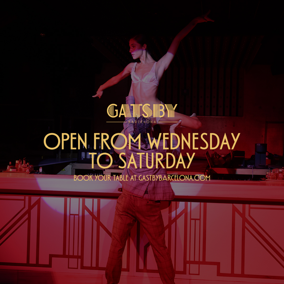 Gatsby Barcelona Facebook ad: Reserve en Gatsby Barcelona, Barcelona.