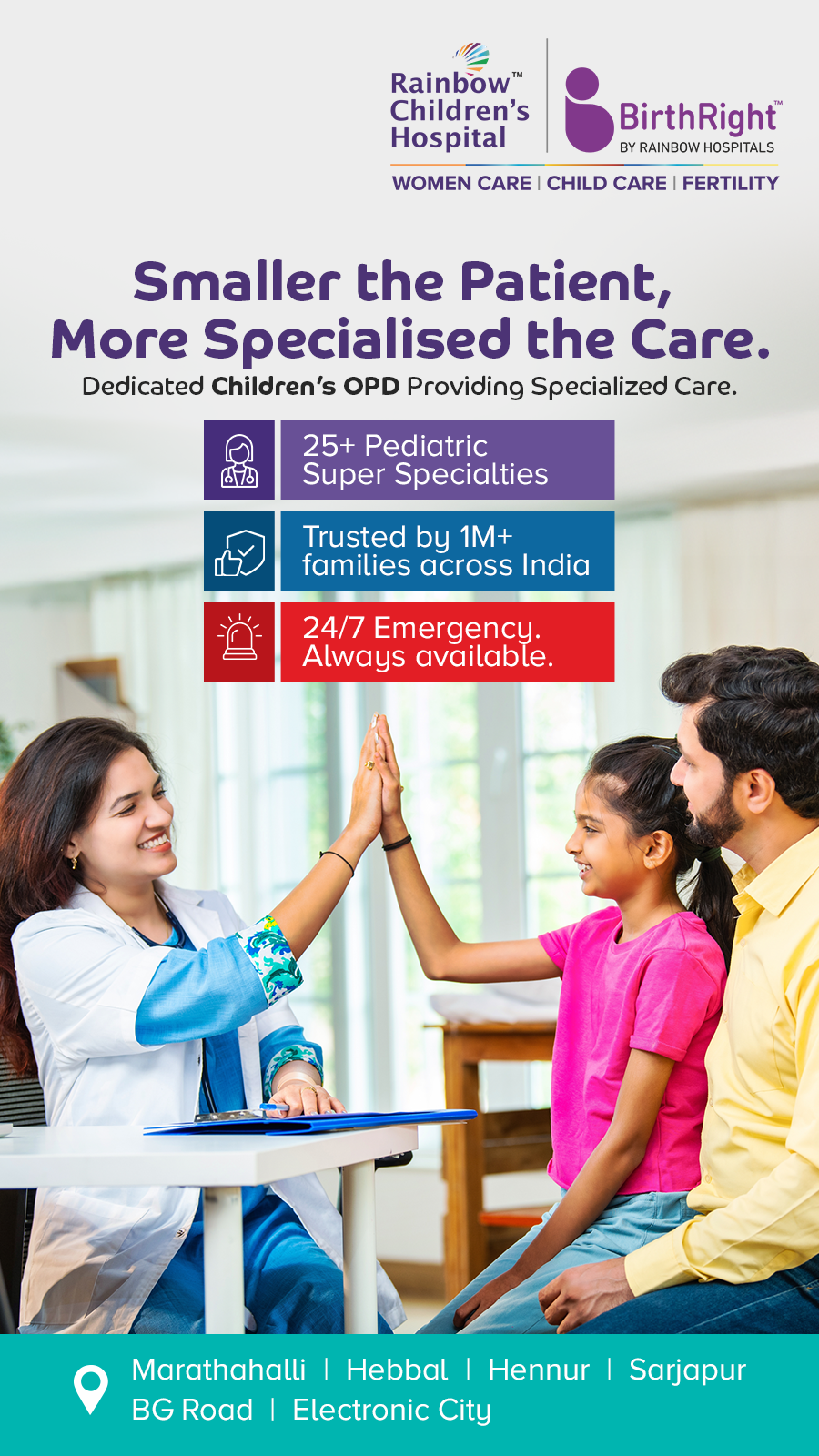 Rainbow Hospitals Facebook ad