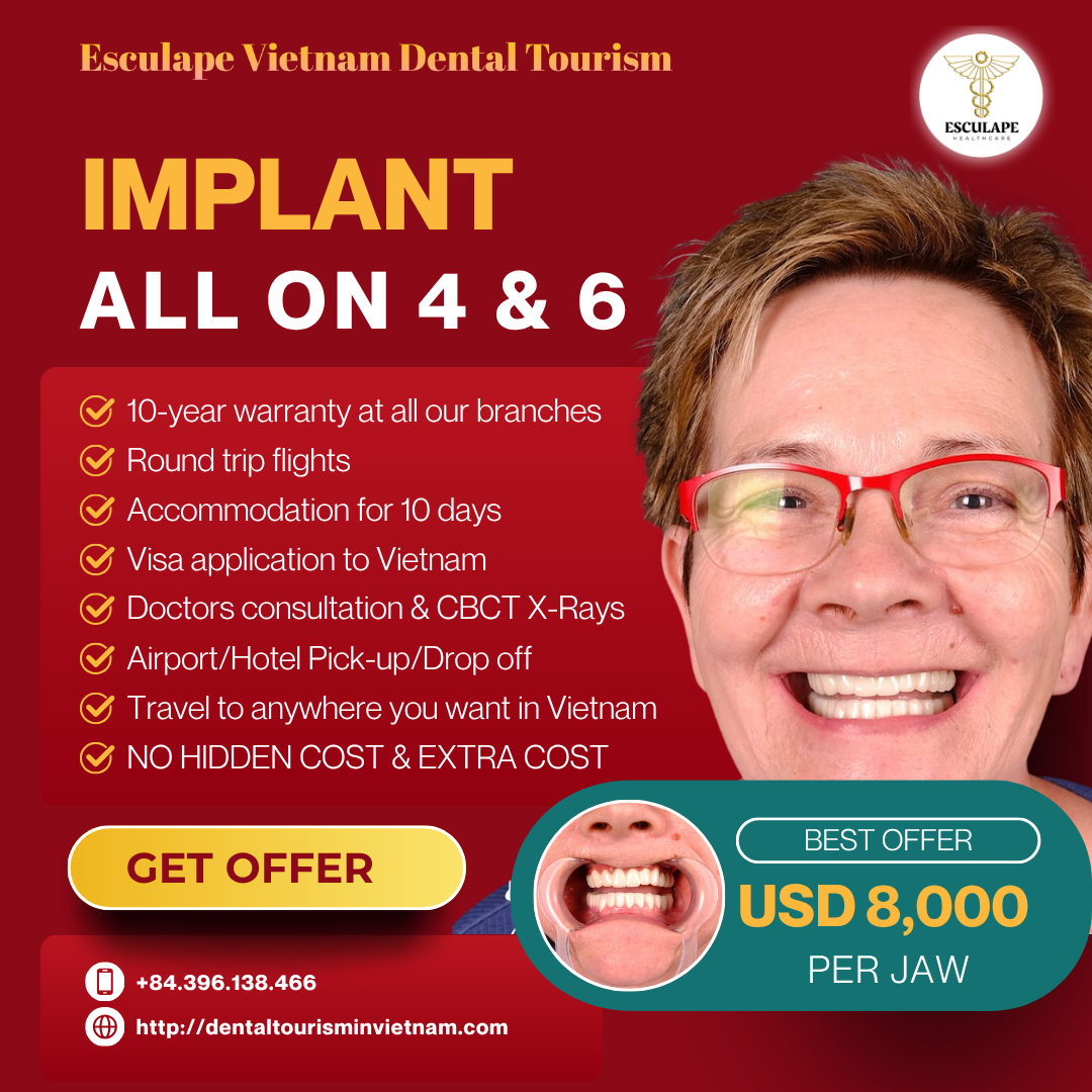 Esculape - Vietnam Dental Tourism Facebook ad: GET FREE TREATMENT PLAN