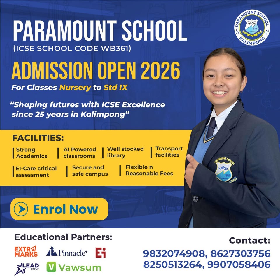 Paramount School, Kalimpong Facebook ad: Paramount School