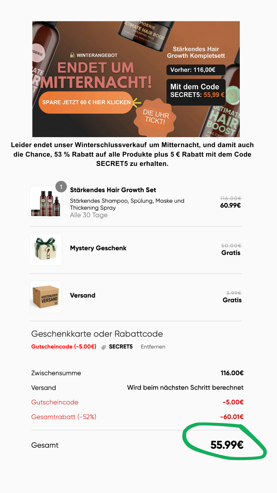 Moérie Beauty Facebook ad