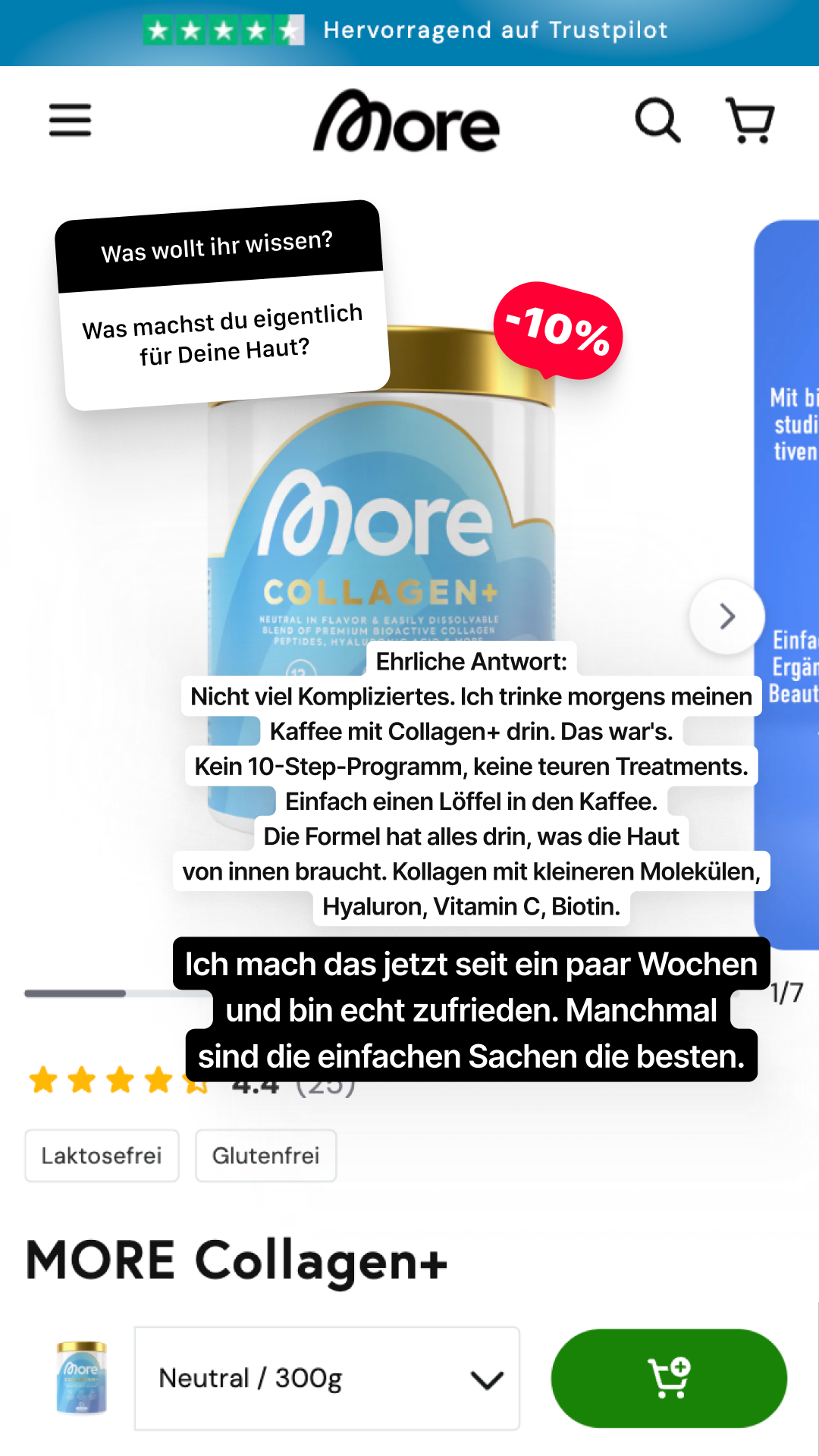 MORE Nutrition Facebook ad