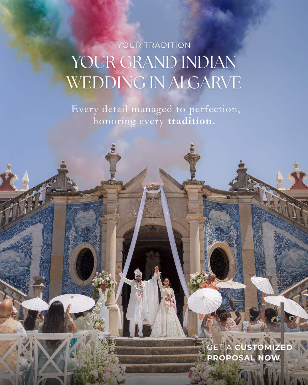 Algarve Dream Weddings Facebook ad: Luxury, Tradition and Celebration