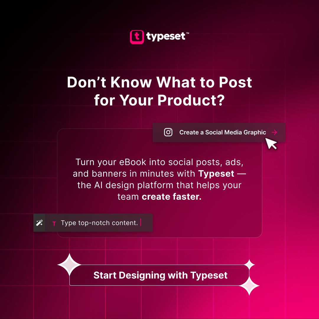 Typeset Facebook ad
