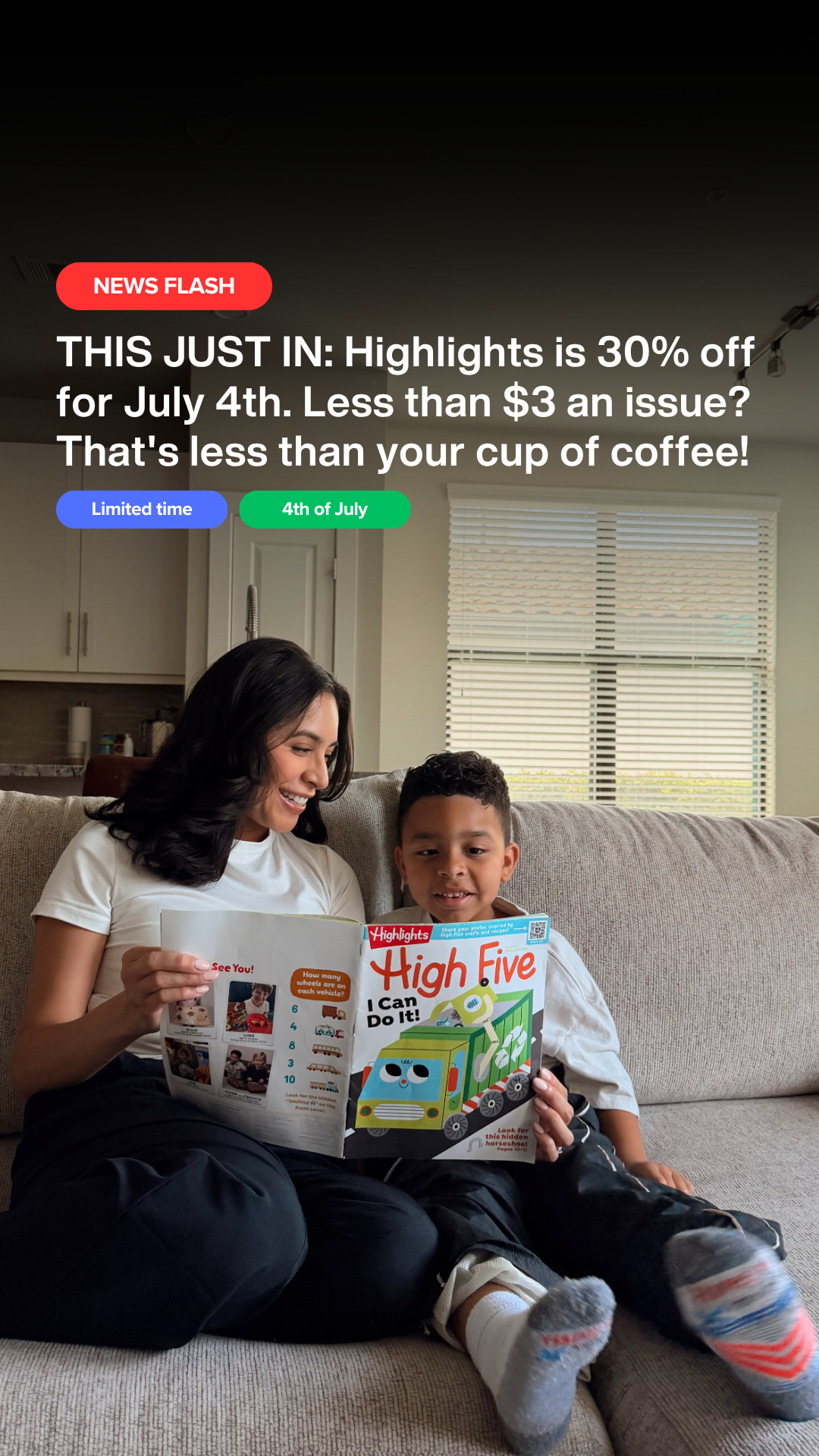 Highlights for Children Facebook ad