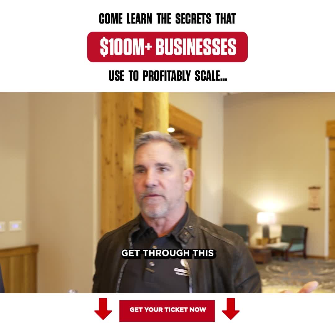 Grant Cardone Facebook ad: My $700M Exec Team Works With YOU