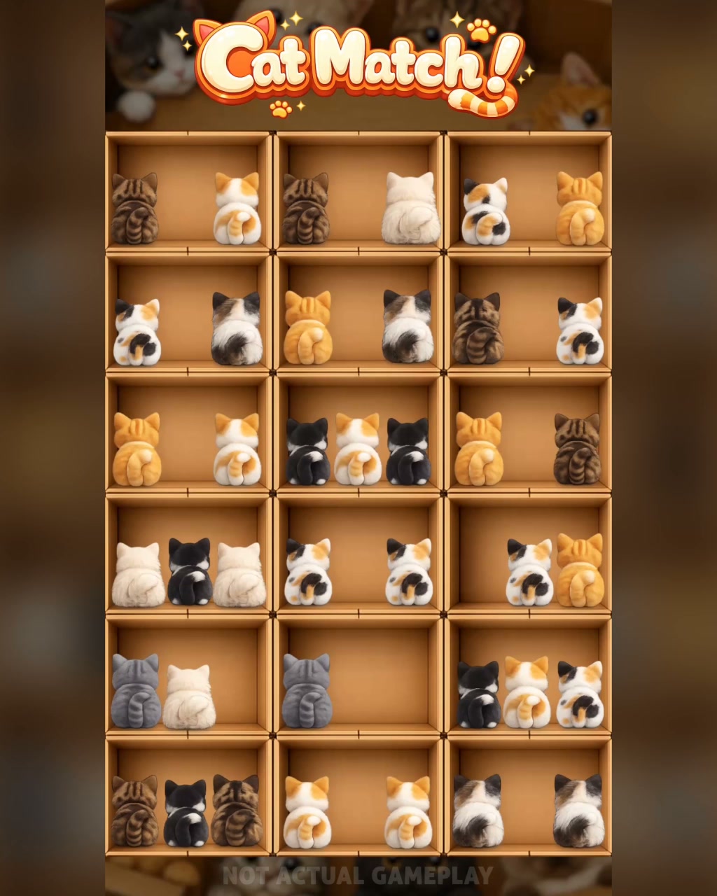 Triple Match 3D Facebook ad: Fun brain training missions