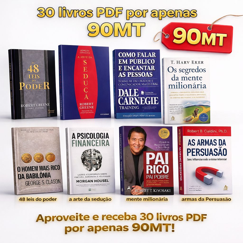 Mente saudável Facebook ad: OFERTA EXCLUSIVA: 30 livros digitais (PDF) por apenas…