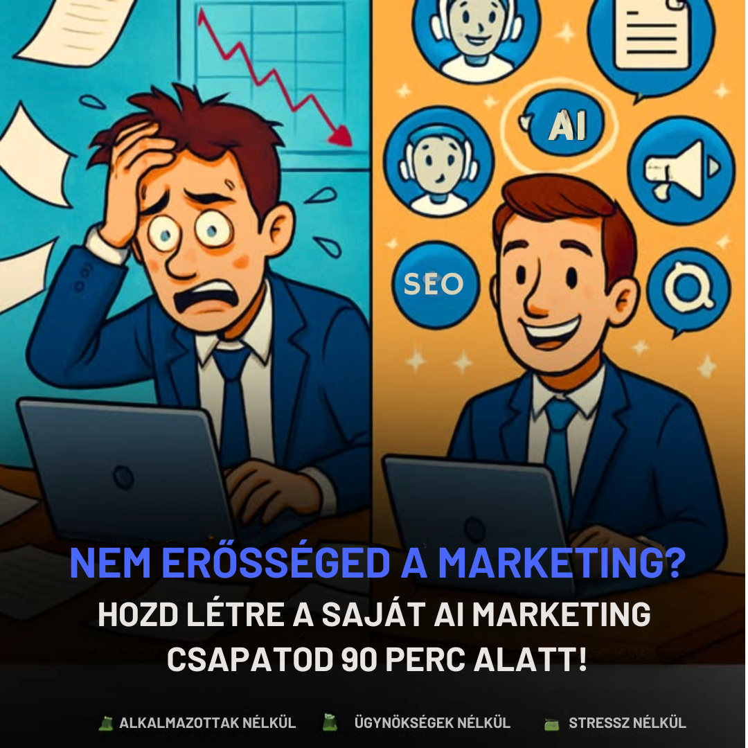 Kovács Gergely Facebook ad: Hogyan építs fel egy AI marketing csapatot 90 perc alatt?