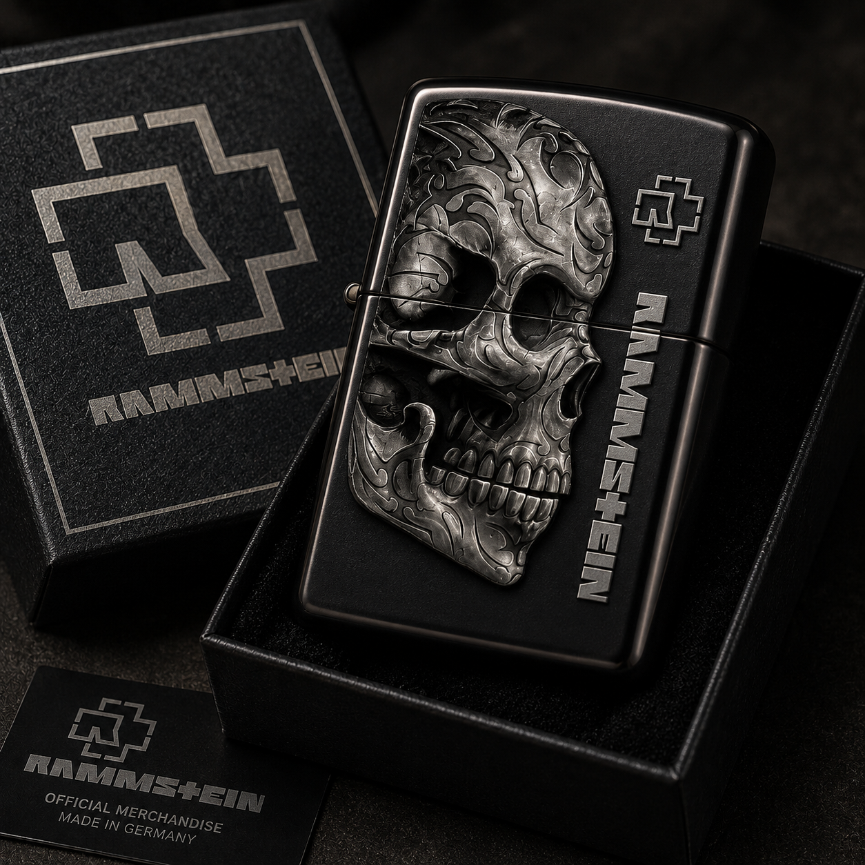 Rock Star Facebook ad: Limited Edition Rammstein 30th Anniversary Custom Zippo…