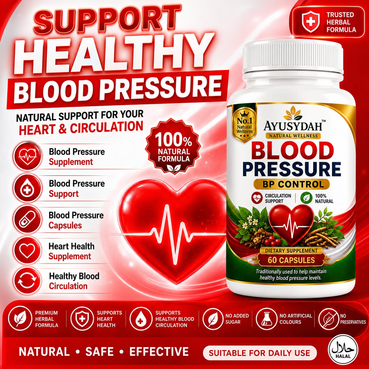 Ayusydah Facebook ad: AYUSYDAH offers premium herbal supplements, natural…