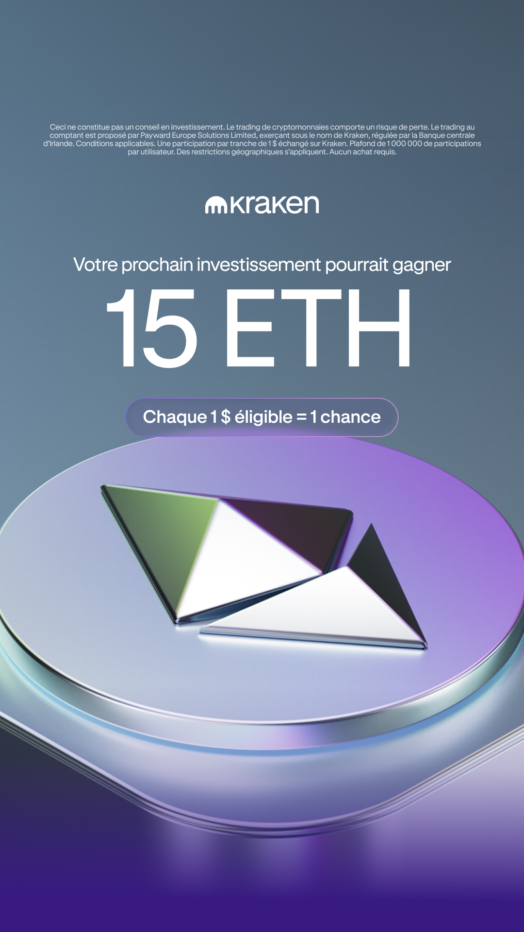 Kraken Digital Asset Exchange Facebook ad