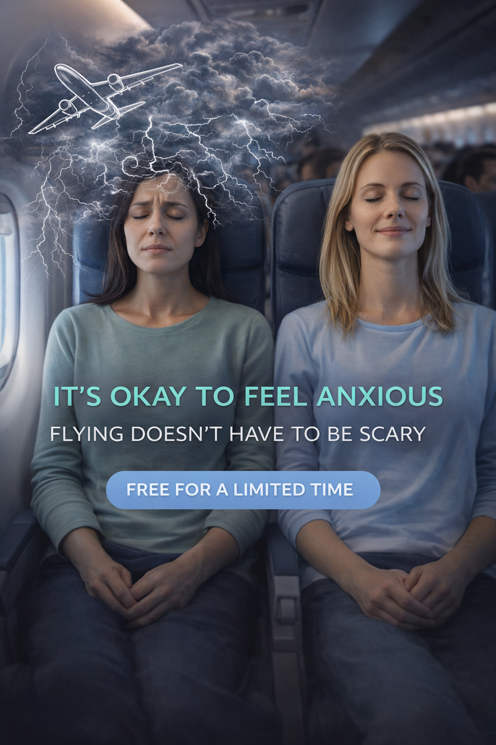 Anxiety Relief for Travelers Facebook ad: Get Flight Anxiety Relief…FAST