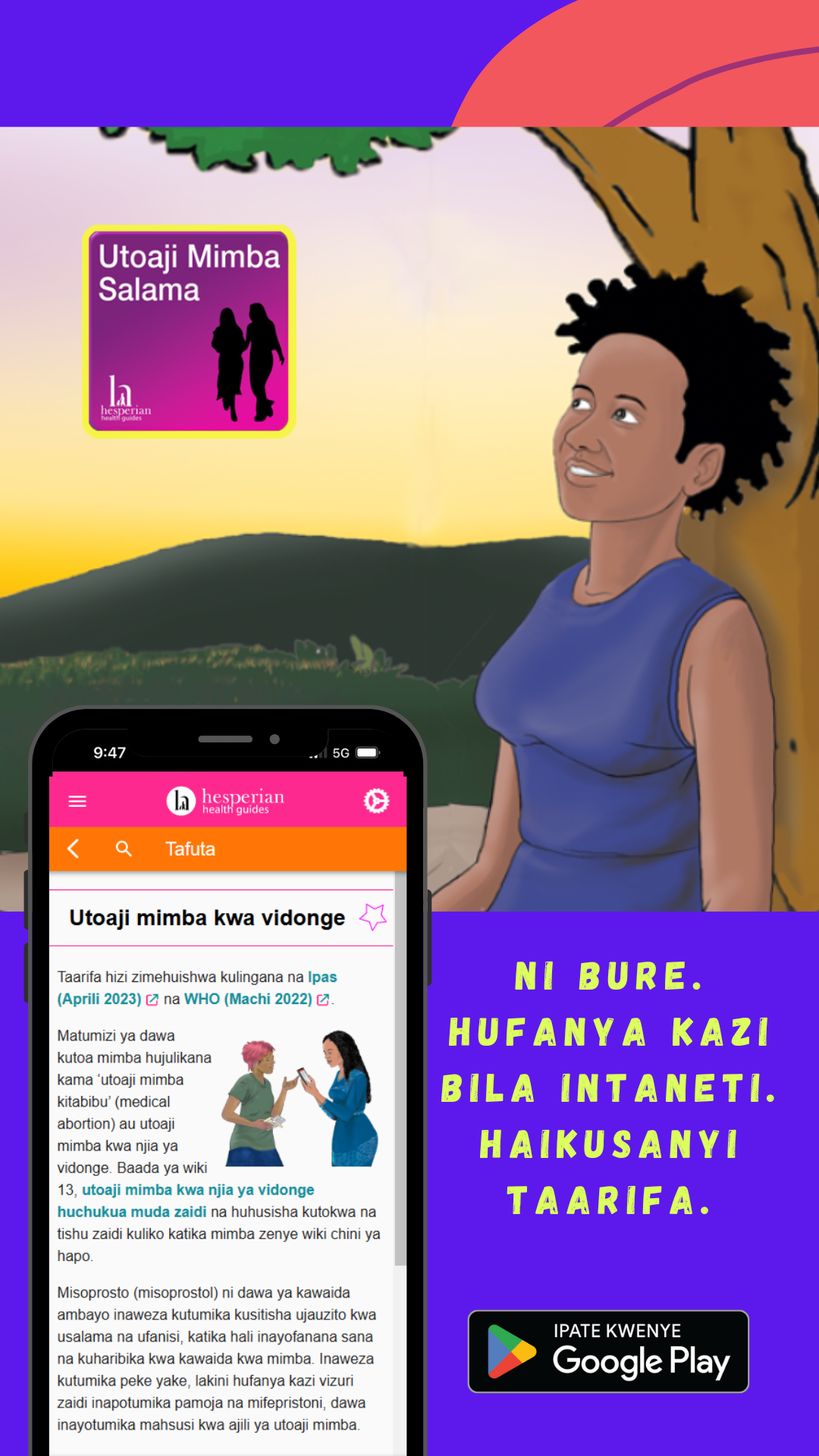 Hesperian Apps - Reproductive Health Facebook ad