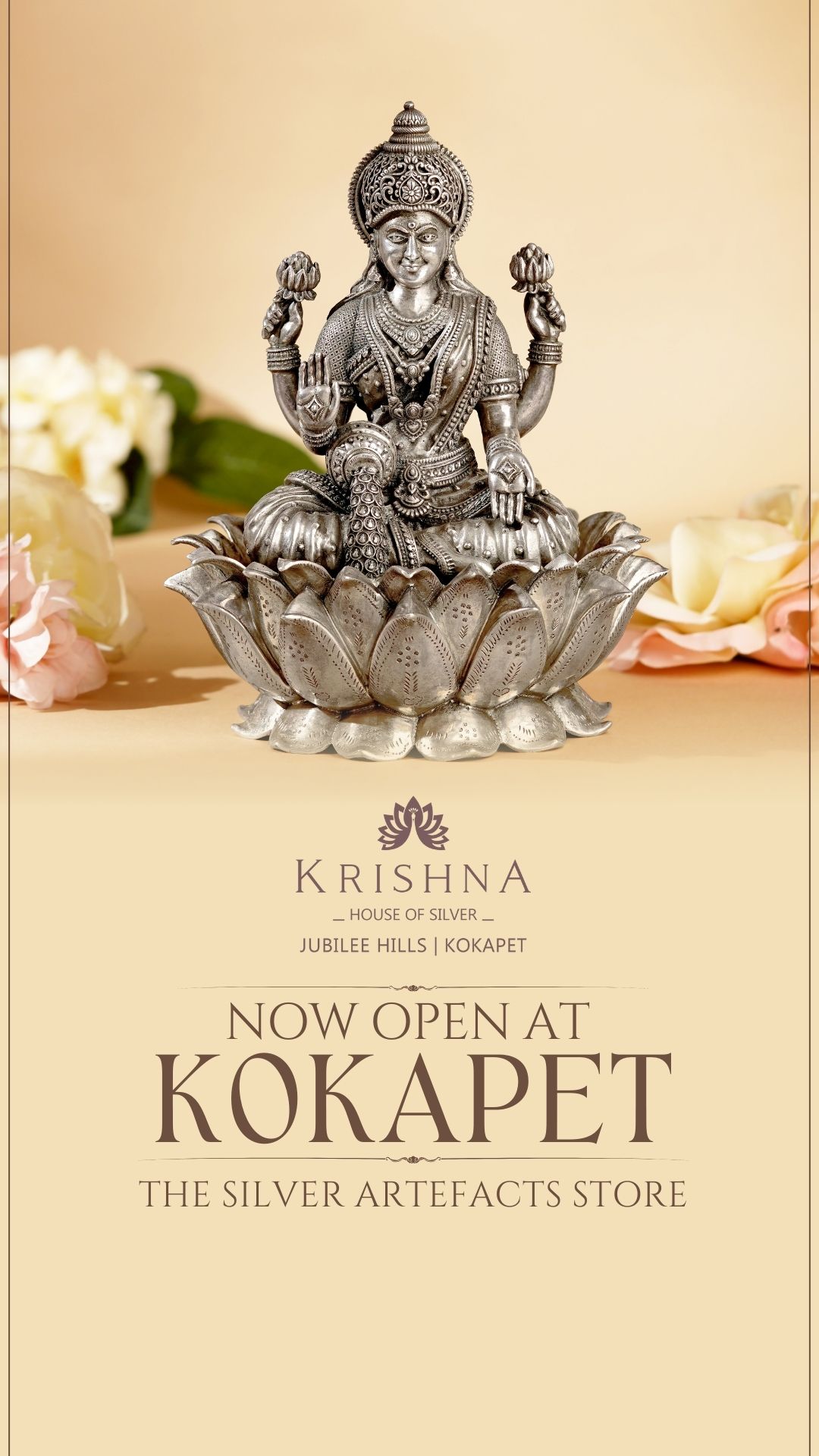 krishna.house.of.silver Facebook ad: Celebrate every occasion with purity that lasts generations.