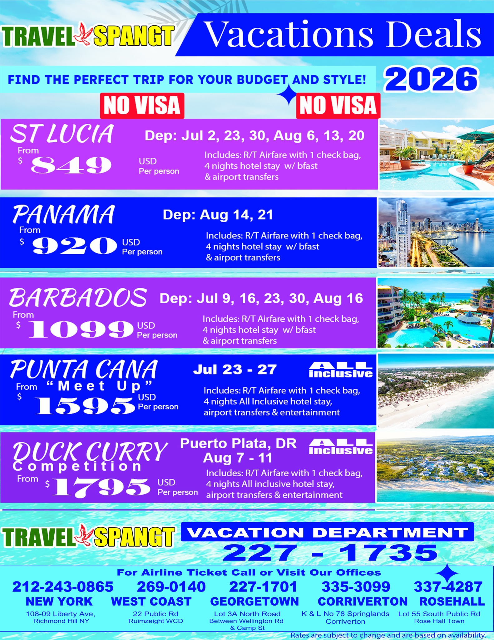 Travelspangt Inc Facebook ad