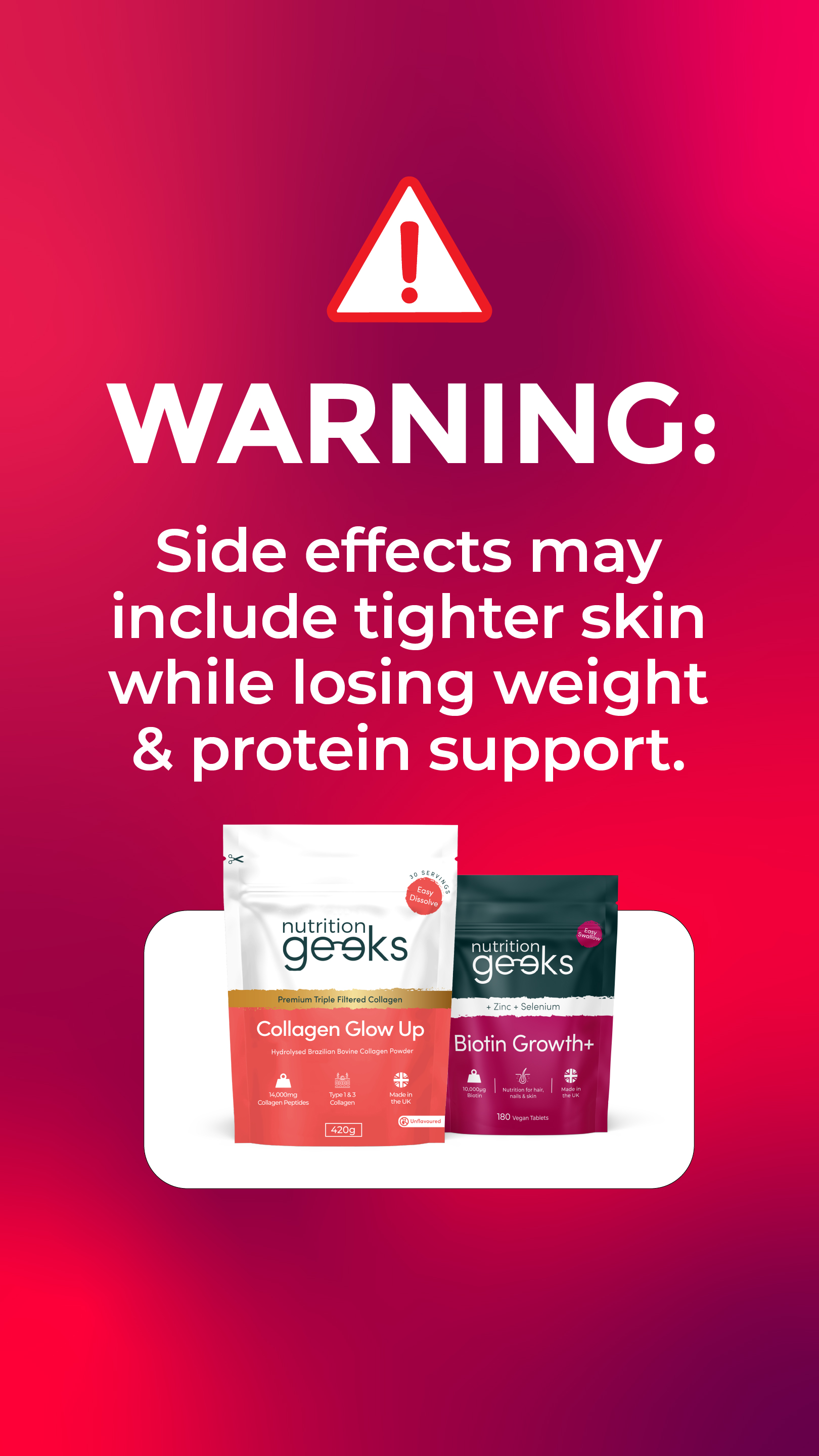Nutrition Geeks Facebook ad