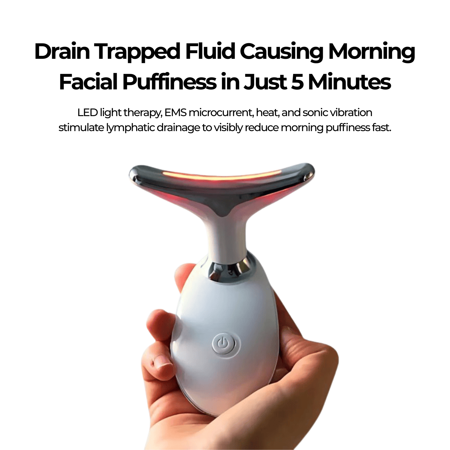 Dr. Michelle Bennett Facebook ad: Wake Up Puffy Every Morning? This Drains It In 5 Minutes.