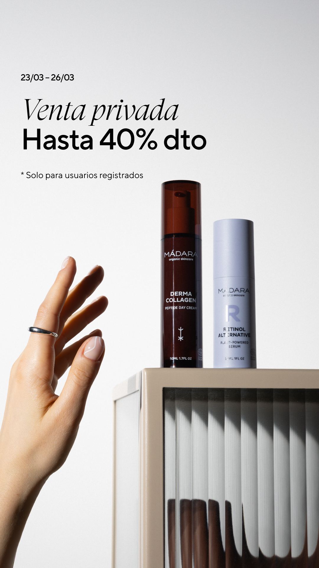 Mádara Organic Skincare Facebook ad